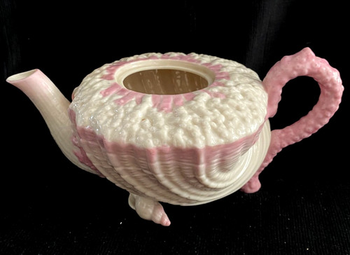 Irish belleek neptune tea pot - neptune,