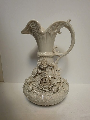 Belleek jug ewer pitcher - jug,