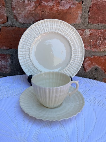 Vintage belleek tea trio - vintage,