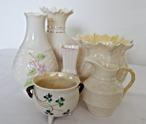 Vintage belleek pottery bundle - vintage,