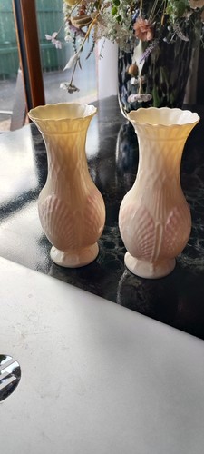 Pair vintage belleek - pair,