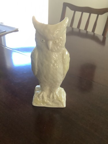 Belleek china owl - belleek,