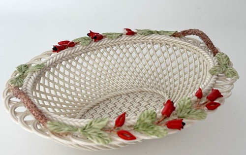 Vintage belleek two strand - two,