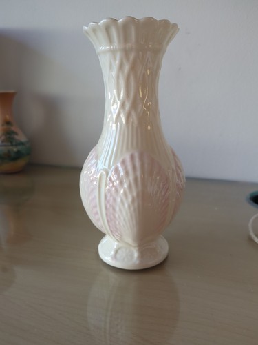Belleek neptune shell vase - neptune,