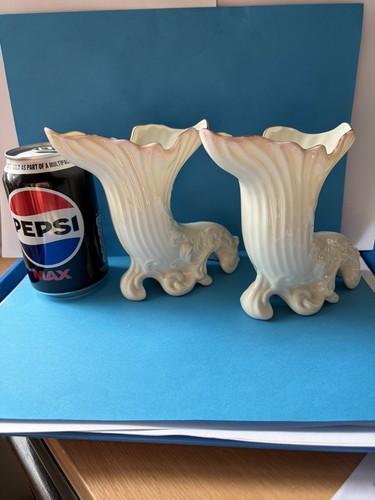 Beleek pottery cornucopia - pottery,