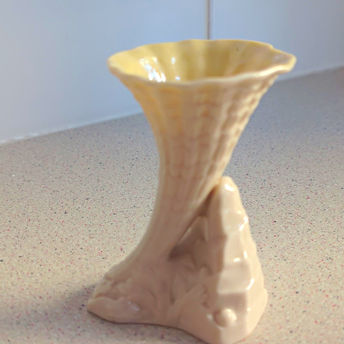 Belleek ivory porcelain vase - belleek,