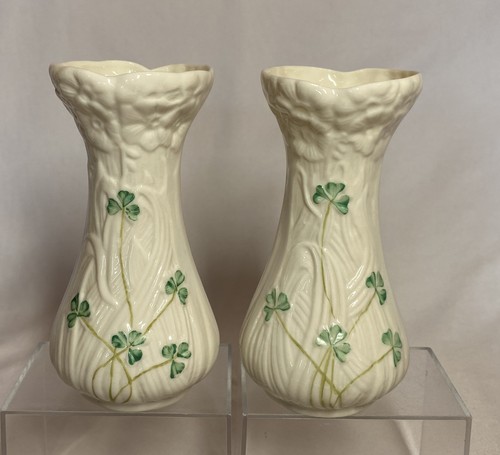 Belleek pottery pair small - belleek,