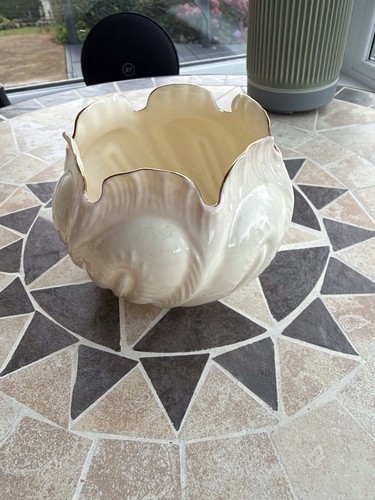 Belleek cabbage leaf porcelain - leaf,