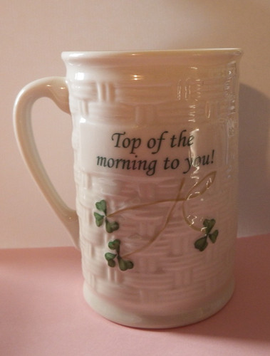 Belleek china mug - mug,