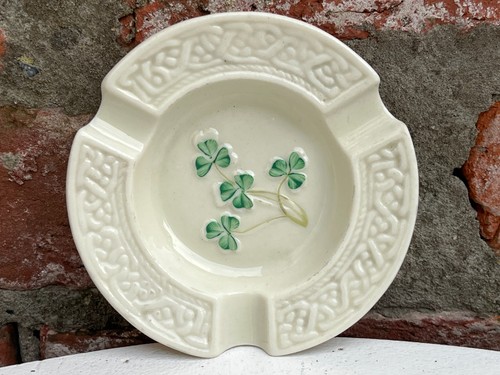 Vintage belleek ashtray 11 - ashtray,,
