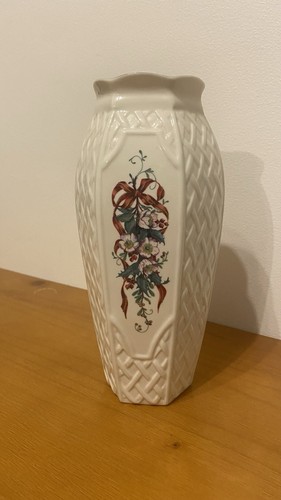 Belleek winter rose vase - belleek,