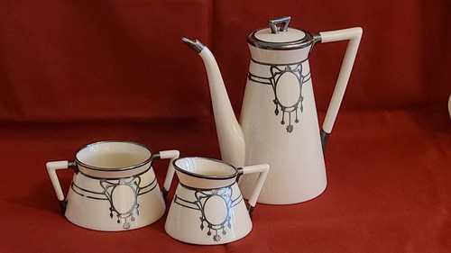 Belleek porcelain coffee pot - porcelain,