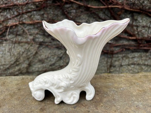 Vintage belleek horn - vintage,